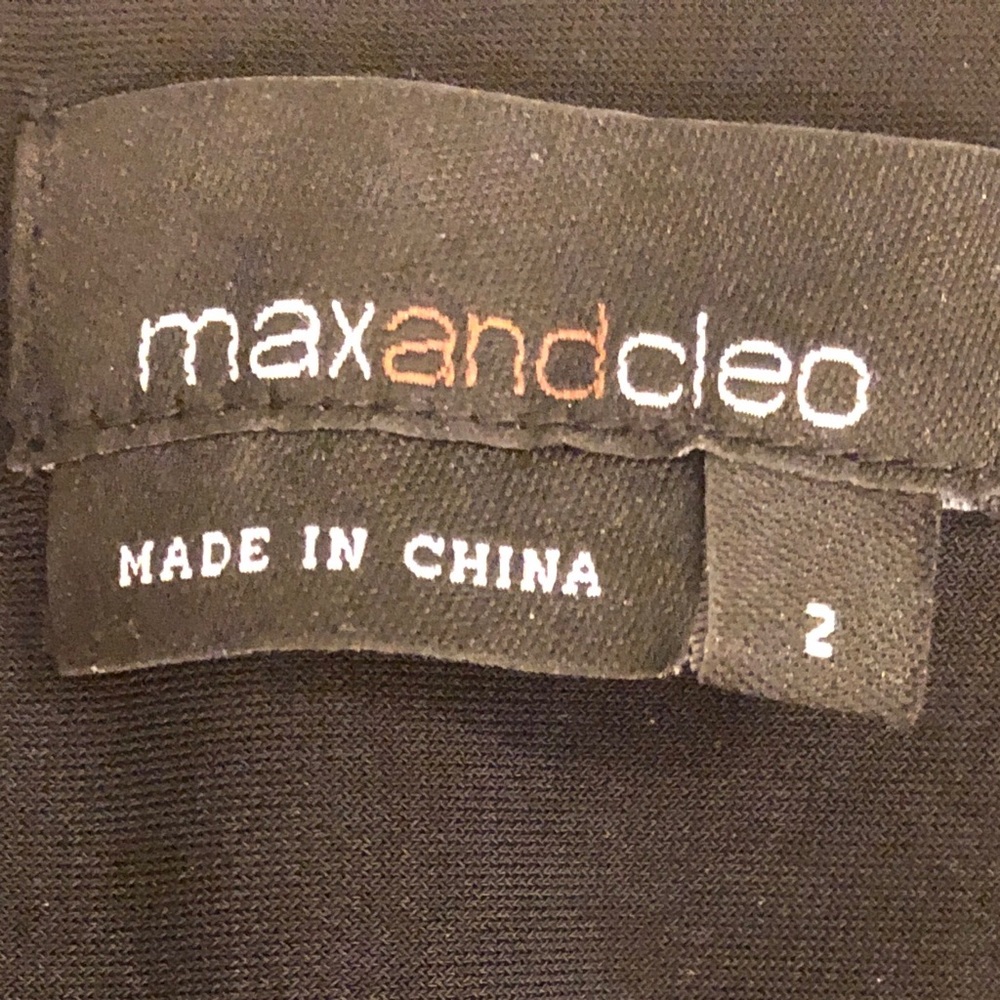 Max and Cleo Black/White Dress, Sz 2 - Picture 3 of 6